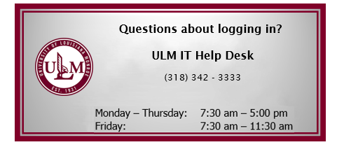 IT Help Desk Contact Info for login troubles